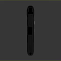 Black Modern Tactical Pistol With Metal Components And Textured Grip Design