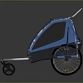 Rainproof Crotch Bicycle Crotch Bicycle with Canopy 3d model