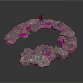 Natural Stone Curved Circular Structure For Rustic Garden Landscape Decorative Path Edge