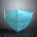 Blue Three Layer Disposable Lightweight Face Mask For Daily Protection And Comfortable Wear