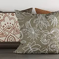 Decorative Throw Pillows Featuring Floral Prints And Earth Tones For Living Room Couch