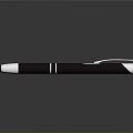 Elegant Brown And Silver Pen With Smooth Grip For Daily Writing Needs 3d model