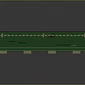 Pixel Art Game Scene With Characters On Green Platform And Purple Background