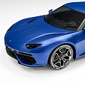 Modern sports car Lamborghini 3d model