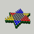 Modern Checkers 3d model