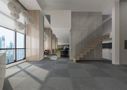 Modern Public Office Area Company Away 3d model