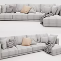 Modern corner sofa multiplayer sofa 3d model