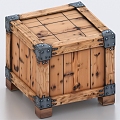 Wooden box, wooden packing box, express box, logistics box 3d model