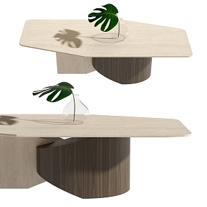 Modern dining table 3d model