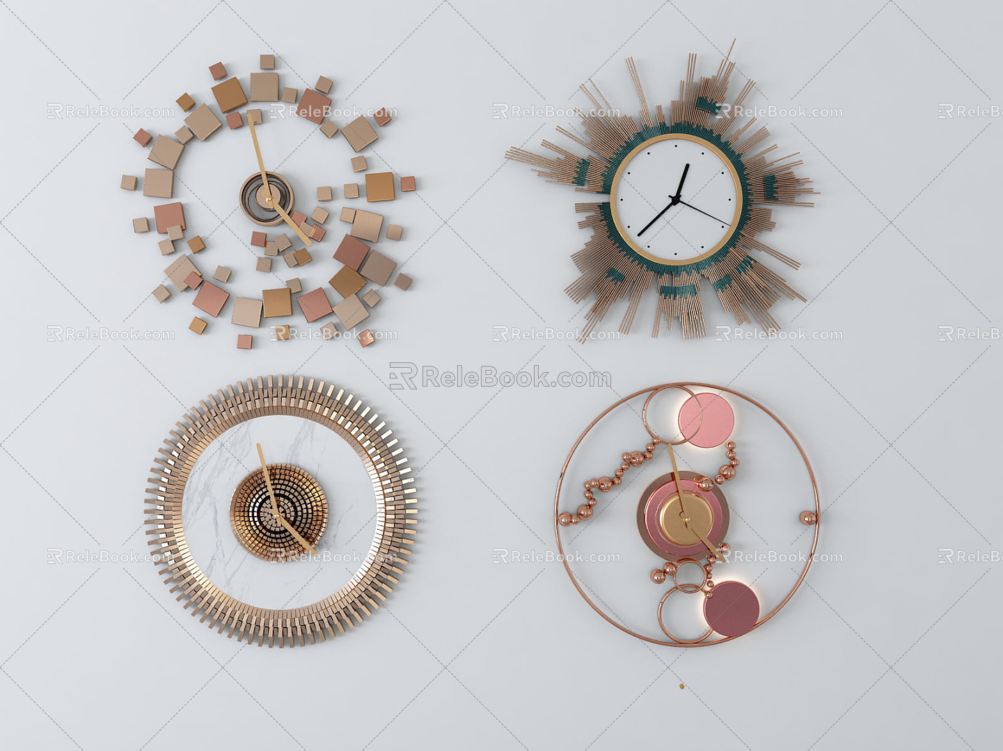 Modern Clock 3d model