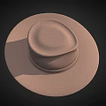 Stylish Brown Wide Brim Hat With Classic Band And Elegant Design