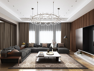 Modern Living Room Simple Living Room 3d model