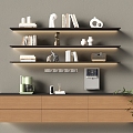 Modern Decorative Cabinet Decorative Rack 3d model