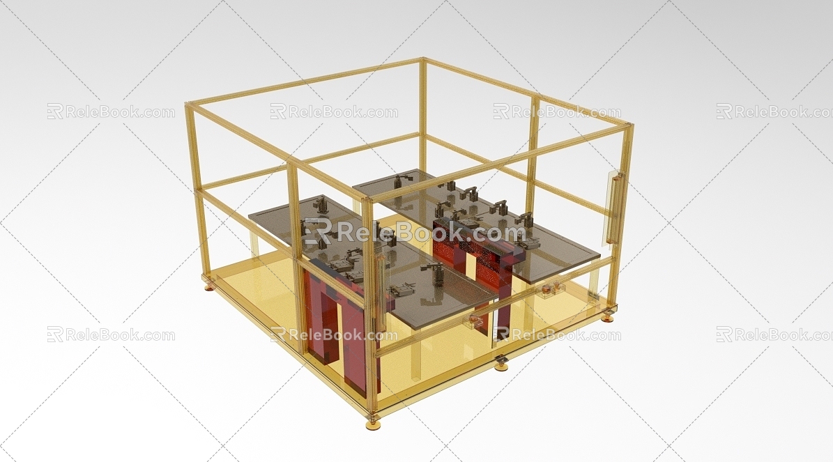 Industrial Transplanting Equipment Display 929 3d model