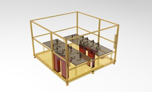 Industrial Transplanting Equipment Display 929 3d model