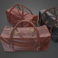 Stylish Leather Handbags In Different Colors With Durable Handles And Metal Buckles