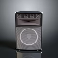 Modern Desktop PC Speaker System With Control Knobs And Black Design
