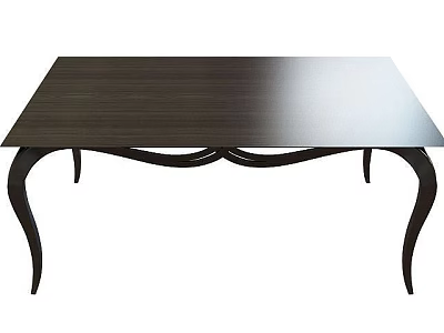 Sleek Modern Storage Cabinet with Wooden Surface and Curved Legs for Home Organization 3d model