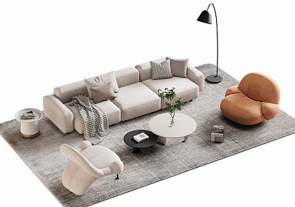 Sofa coffee table 3d model