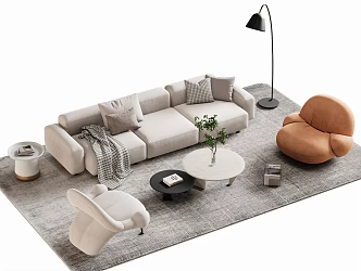 Sofa coffee table 3d model