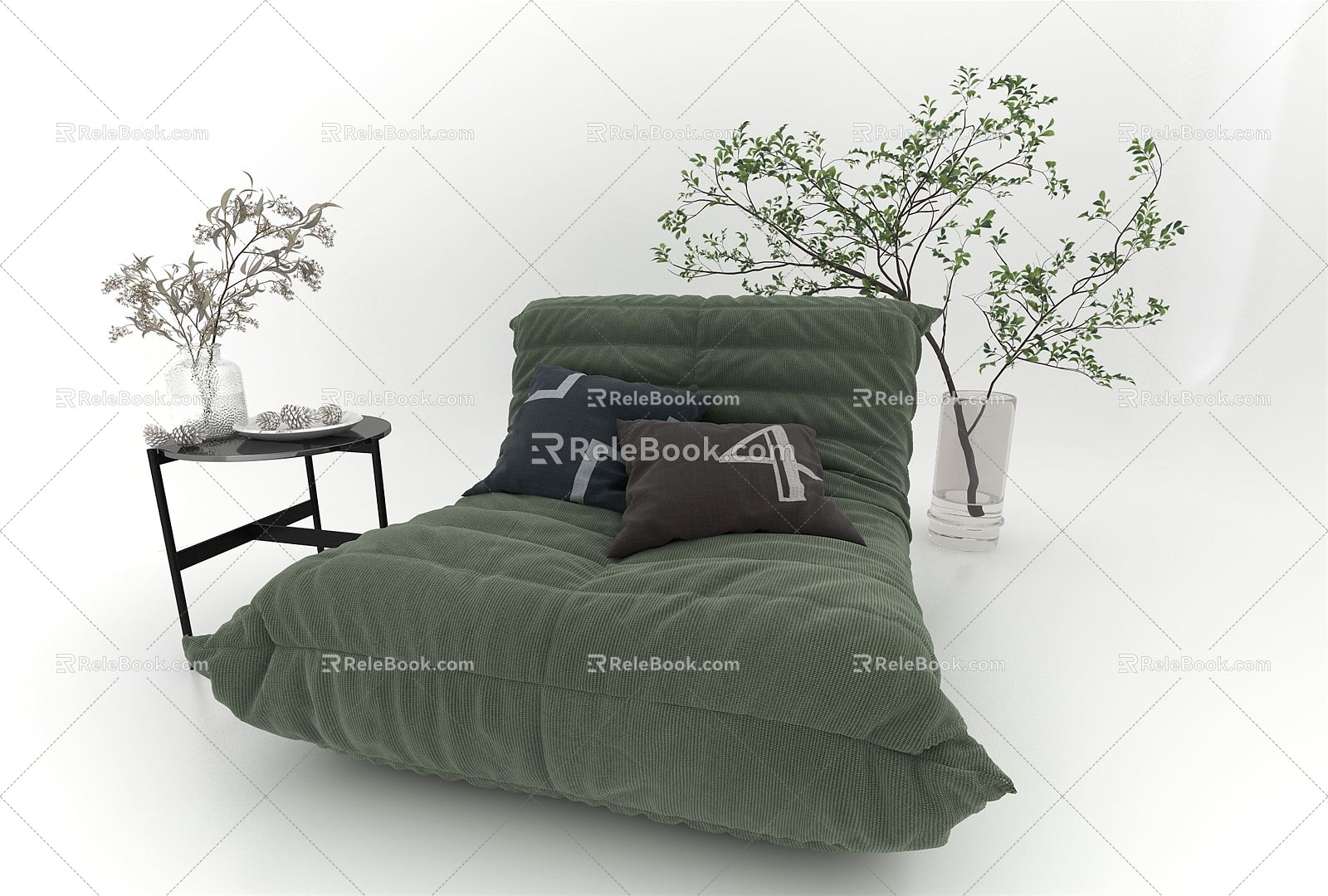 Modern Lazy Sofa Sofa 3d model