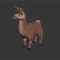 alpaca wool llama alpaca alpaca camel sheep humpless moose animal 3d model