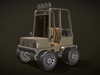 Jeep Cartoon 3d model