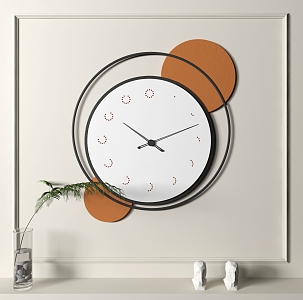 Modern clock wall clock 3d model