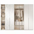 Modern Wardrobe Interior Design With Glass Door Hanging Clothes Drawers And Storage For Bags