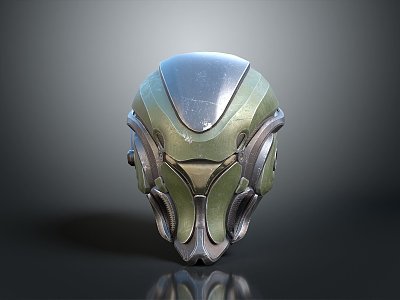 Sci-Fi Helmet Alien Helmet High Tech Helmet Game Helmet model