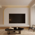 Cozy Modern Living Dining Room Interior With Sofa Coffee Table Floor Lamp And Large Window