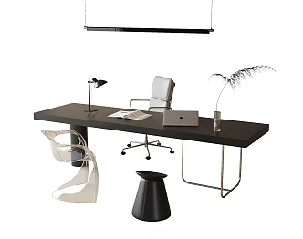 Modern Desk Chair Desk Stool 3d model