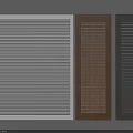 Modern Window Shutters in White Brown and Black for Home Interior