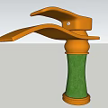 Modern Copper Faucet With Green Cylinder Base And Elegant Decorative Design