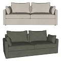 modern double sofa fabric double sofa 3d model