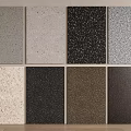 terrazzo background wall siding terrazzo quartz granite black terrazzo gray terrazzo 3d model