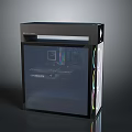 Modern Gaming PC Case With Transparent Side Panel Internal Motherboard And RGB Lighting