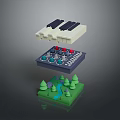 Modern Electronic Control Panel With Knobs Buttons And Keyboard Interface Design