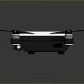 Sleek Modern Quadcopter Drone Design With White Body And Black Propellers