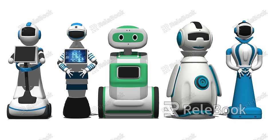 modern robot artificial intelligence dialogue robot combination model