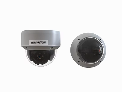 Hikvision Projection Monitoring Security Dome Cameras Two Surveillance Devices For Safety 3d model
