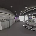 Sleek Modern Women Clothing Store Exterior With Large Glass Display Windows And Fashion Mannequins