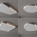 Sleek Modern Ceiling Lights Featuring Square And Round Shapes With LED Edge Lighting