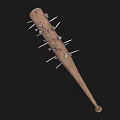 Spiked Wooden Baseball Bat Weapon With Metal Nails and Solid Structure