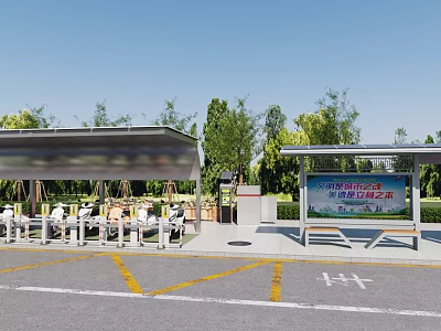 Photovoltaic Charging Station Bus Charging Station Information Bar Charging Station Photovoltaic Energy Storage Station Energy Storage Charging Energy Storage Station 3d model
