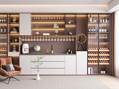 Modern Wine Cabinet model