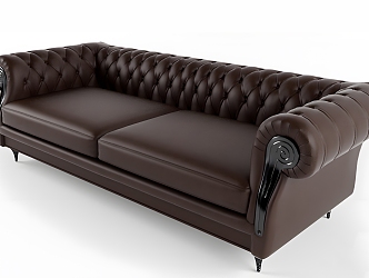 Casual Sofa Casual Sofa Living Room Sofa Double Sofa Pillow Home Furniture Simple 3d model