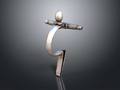 Durable Stainless Steel Household Clip With Round Top And Practical Design 3d model