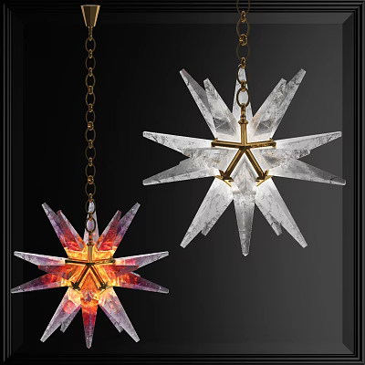Light Luxury Chandelier Starfish Star Art Chandelier 3d model