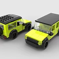 Lego toy blocks jeep buggy 3d model